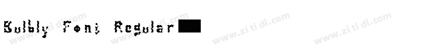 Bulbly Font Regular字体转换